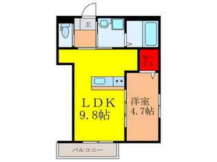 エコモマイ西中条【3階】の間取り
