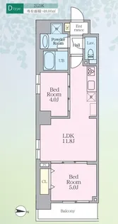 ロレーヌ東陽【9階】の間取り