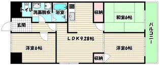 兵庫県尼崎市七松町3【マンション】の間取り