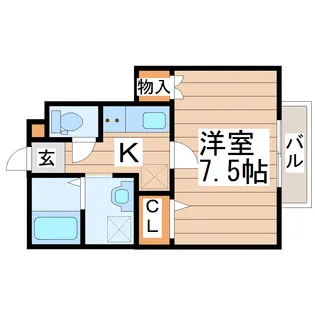 アスコット荒井東 A棟【1階】の間取り