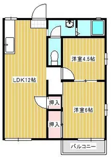 メゾンやまひこC 2階【2階】の間取り