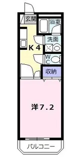 マンションLIVE【2階】の間取り