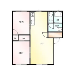 ソフィア・フジ A【2階】の間取り