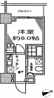 カスタリア門前仲町II【7階】の間取り