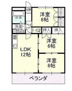 ルミエールミツダ【3階】の間取り