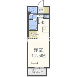 エグゼ難波東【9階】の間取り