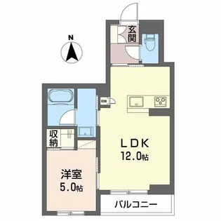 シュエットメゾン堤下【2階】の間取り