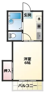 サニーハイツ【1階】の間取り