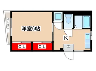スノ-ハイツ【2階】の間取り