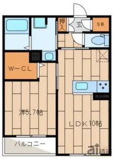 東京都東大和市上北台3【マンション】の間取り
