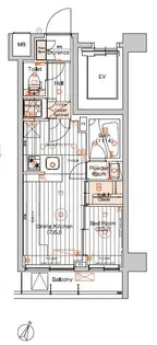 ヴォーガコルテ久が原アジールコート【2階】の間取り