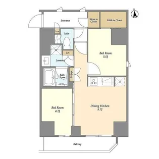 東京都大田区西蒲田7【マンション】の間取り