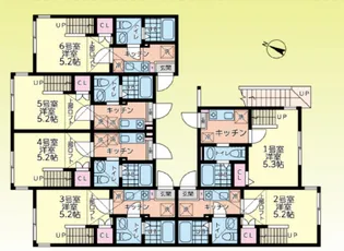 MOUHAUS淵野辺【1階】の間取り