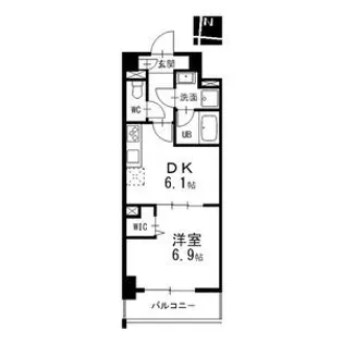 プレスティ則武【4階】の間取り