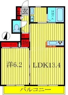 ラ・シェール【1階】の間取り