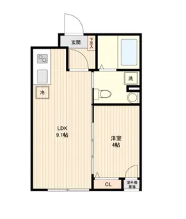 東京都大田区池上8【マンション】の間取り