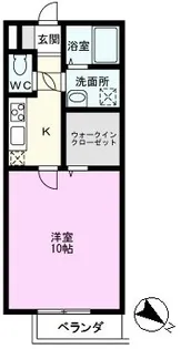 アレクリア【2階】の間取り