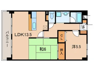 オ-クヒルズ山口【2階】の間取り