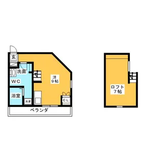 LE COCON本星崎町2【1階】の間取り
