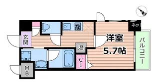 グレイスレジデンス大阪West【2階】の間取り