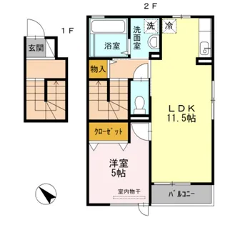 アネックス・グランドール【2階】の間取り