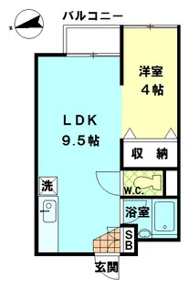 池田ハイツ【4階】の間取り