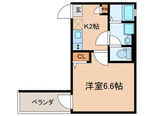 Gracias Court 若江岩田【2階】の間取り