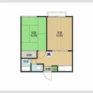 パレスイソマ【2階】の間取り