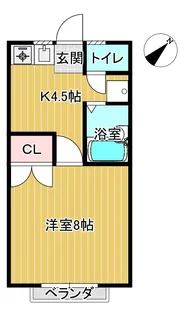 メゾン三城【1階】の間取り