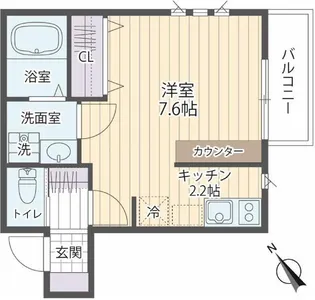 グラン・ポワール【2階】の間取り