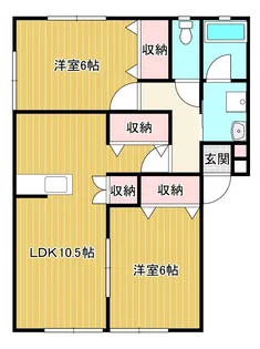 カーサフェリーチェ【1階】の間取り