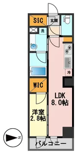 デュオフラッツ篠崎【2階】の間取り