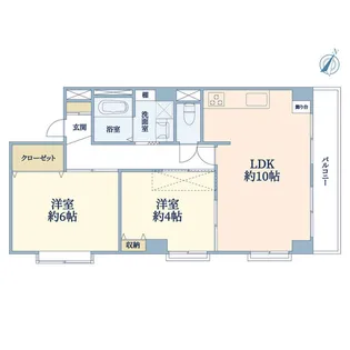 東建小石川マンション【4階】の間取り
