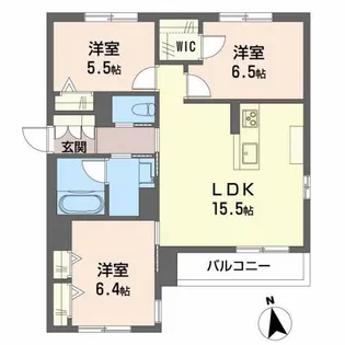 cantabile大関【2階】の間取り