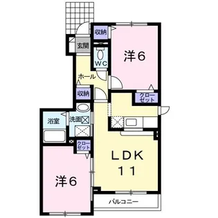 ファミーユ【1階】の間取り