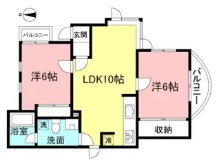 パークテラス菊名【1階】の間取り
