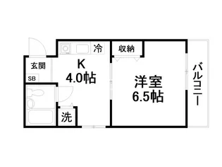 フレーヴァー深草【2階】の間取り