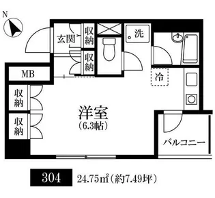 ホリアージュ南青山【3階】の間取り