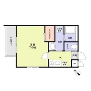 ワコーレヴィータ神戸駅WEST【1階】の間取り