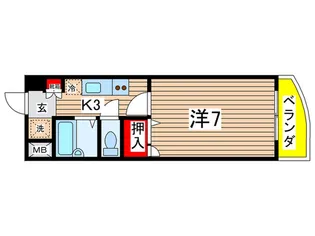 BaoBab中筋2【3階】の間取り