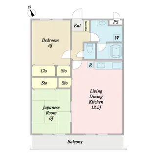 フロレスタ上ノ山II【1階】の間取り