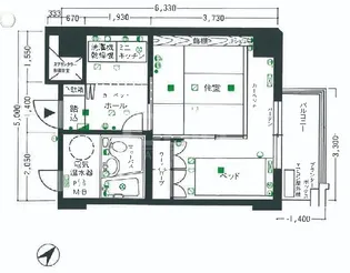 白金アパートメンツ【3階】の間取り