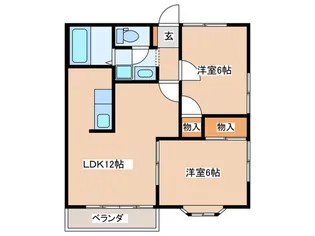 グリーンハイツ【2階】の間取り