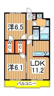 シャルマンフラットリヴァー1【3階】の間取り