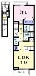 ボルピィ【2階】の間取り