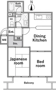ホーユウパレス根岸【4階】の間取り