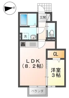 サンライズコーポ G【1階】の間取り