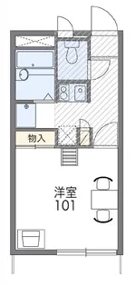 レオパレスサニーコート【2階】の間取り