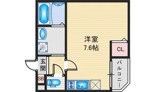 ハーモニーテラス川名本町【2階】の間取り