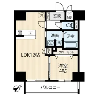 LIBTH前島I【9階】の間取り